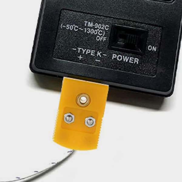 2 par termoelementtrådanslutning K-typ stickproppadapter hane- och honkontakter