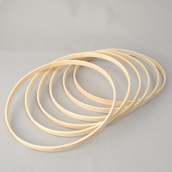 12 stk 20 cm drømmefanger gjør-det-selv-ringer Rund bambusramme Håndverksmaterialer 20 cm 20cm