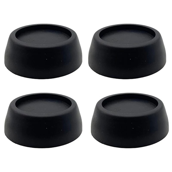 Fotskydd Anti Vibration Torktumlare Kylskåpsbas Fixerad Halkskyddsmatta Gummimatta Möbelbensskydd Halkskydd och Hållbar  4st