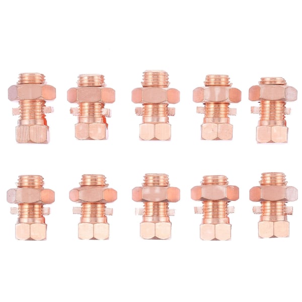 10 kpl Käytännöllisiä Maadoitushaaroituspultteja Erinomaisen Lujuuden Haaroituspulttiliitin Rose Gold 2,5X1,5cm Rose Gold 2.5X1.5cm