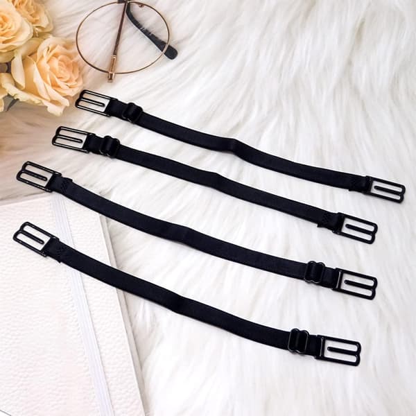 Dame 4 STK Skridsikker Elastisk Justerbar BH-stropholder - 4 STK