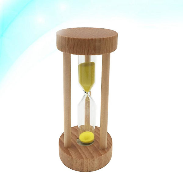 3 Minutters Tre Sandklokke Timer Gul Sandklokke Klokkestol Bord Dekorasjon Gul Yellow