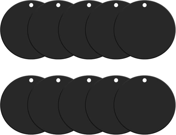 Akryl Nøgleringsemner Klar Sort Sort 2 Tommer 2 Inch Black