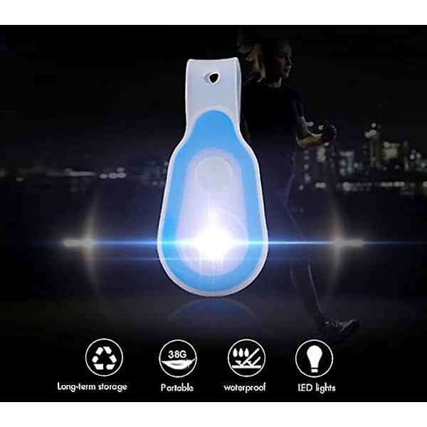 Blå Bärbara LED-lampor för Sjuksköterskor med Handsfree Magnetisk Klämma, för Vandring Läkare Promenader
