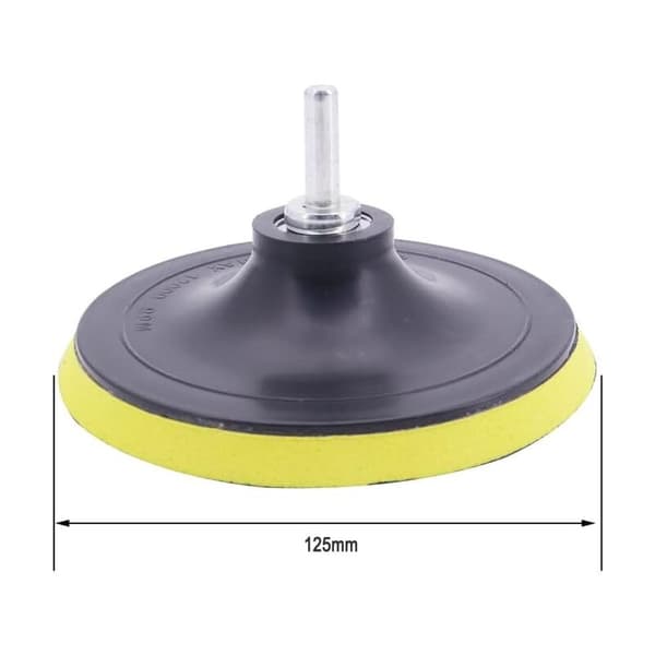5 Tommer 125mm Slipeplate med M14 Dorn for Drill, Vinkelsliper