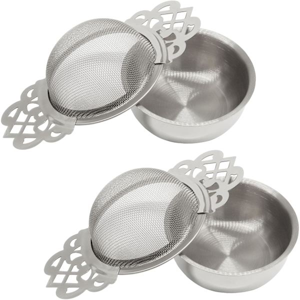 2 stk. te-si skål 2 stk. sølv sølv Silver