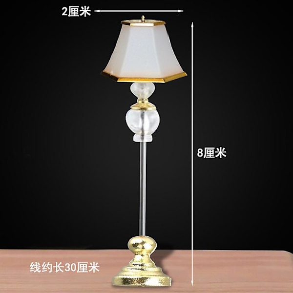 Mini Hus Bordlampe Bordlampe Modell Dekorativ Bordlampe Modell Miniatyrlampe 8x2cm 8x2cm