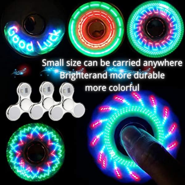 LED Fidget Legetøj - 18 Mønsterændringer - Stresslindring til Børn/Voksne med ADHD
