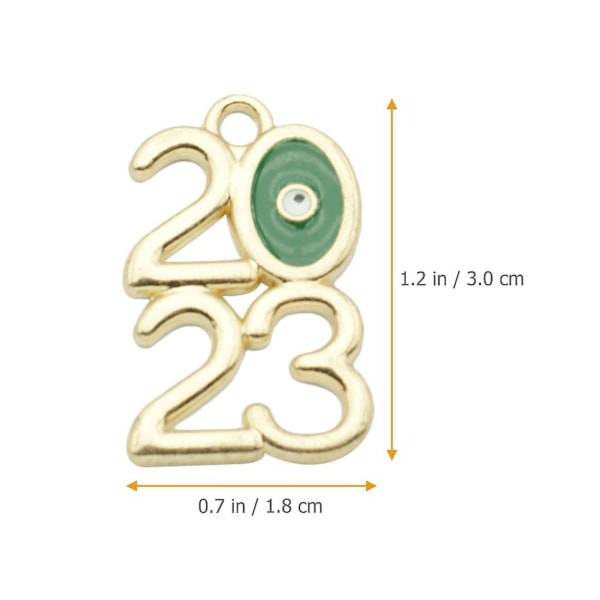 20st Diy Charms 2023 Smycken Berlocker Halsband Hängen Smycketillverkning Tillbehör Assorterad färg30X1,8X Assorted Color 30X1.8X0.2CM