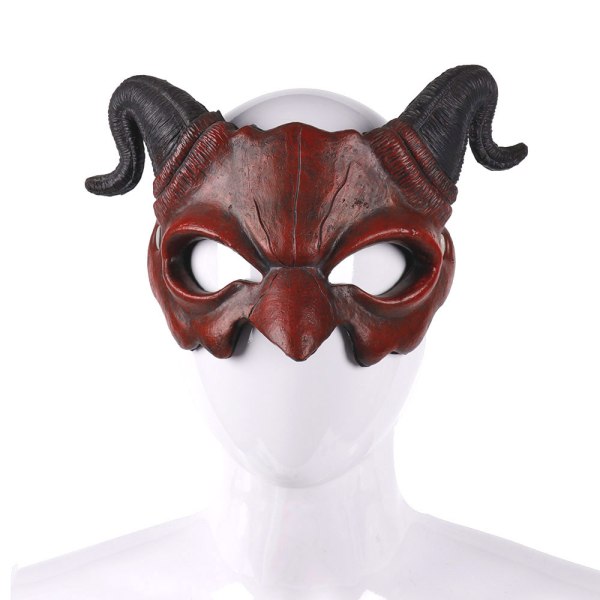 halloween maske halloween dekorationer （Golden） Fest hovedmaske