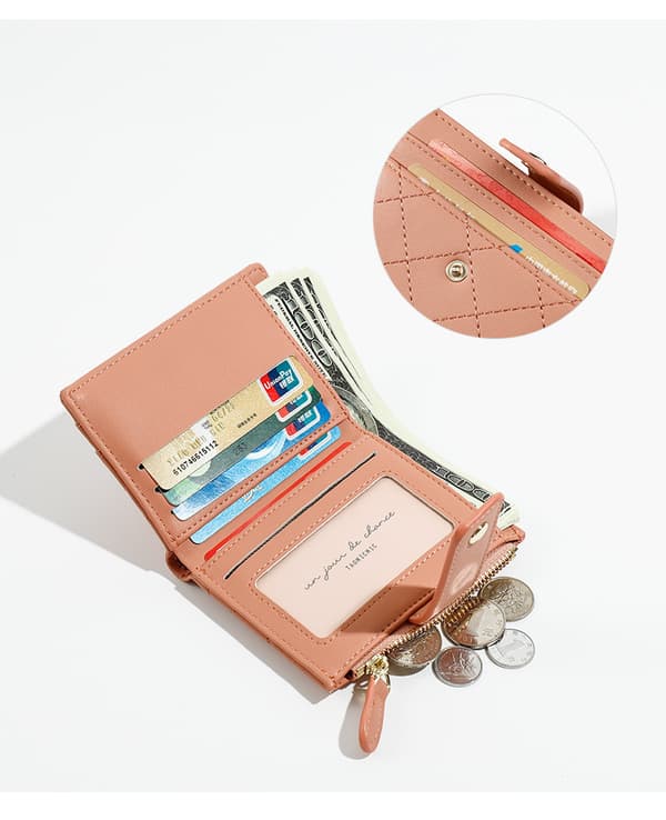 Damplånbok i läder, liten bifold, liten damplånbok med stift
