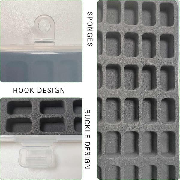 Bobbin Holder Storage Box, Sewing Box Thread Organizer Holds 30 Bobbins Empty Bobbins Bobbin Box Organizer, Bobbin Box Organizer (Box Only)