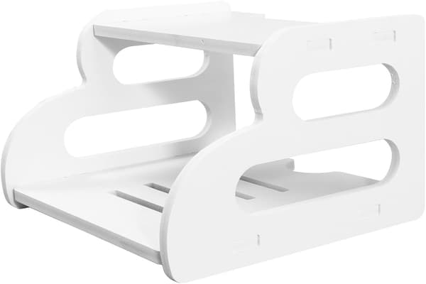 Wall Mounted Stb Stand Holder Double Layer Pvc Board Punch-free Creative Small Lightweight Design
