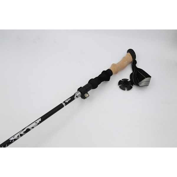 Foldable hiking pole with 5 sections and good shock absorption 1-pack