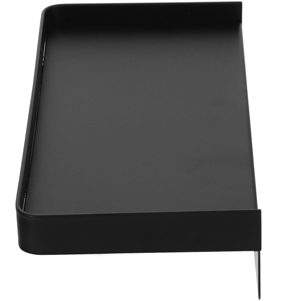 Stick-on vägghylla Liten väggmonterad självhäftande hylla Telefonhållare HyllaSvart18,5X9,1X4,2CM Black 18.5X9.1X4.2CM