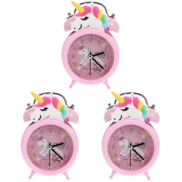 5 stk Unicorn Vækkeur til Børneværelse Vækkeur Soveværelse Vækkeur Dekoration 3 stk 12x8cm 3 pcs 12x8cm