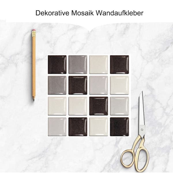 Mosaic Tile Decal Wall Tile Decal, for Bathroom and Kitchen
