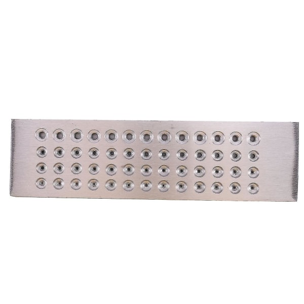 52 huller 0,26-4,10 mm Tungsten Carbide Wire Drawplate Til smykkefremstilling Rund Ny