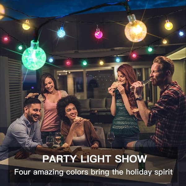 Ball String Lights, 23ft 50 LED Lights 16 Color Variations Christmas