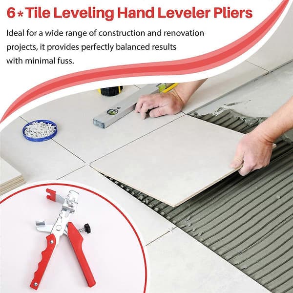 6 Pcs Professional Tile Leveling System Pliers for Tile Leveling Hand Leveling Set Ceramic Tile Laying