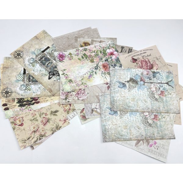 Vintage Scrapbook papper Modell 2