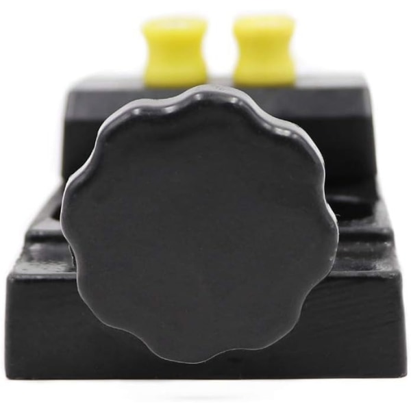 Miniborrpressskruvklämma Bordsbänk skruvstäd för smycken Kärnkraftsklämma på DIY-sniderverktygsplatta (gul)