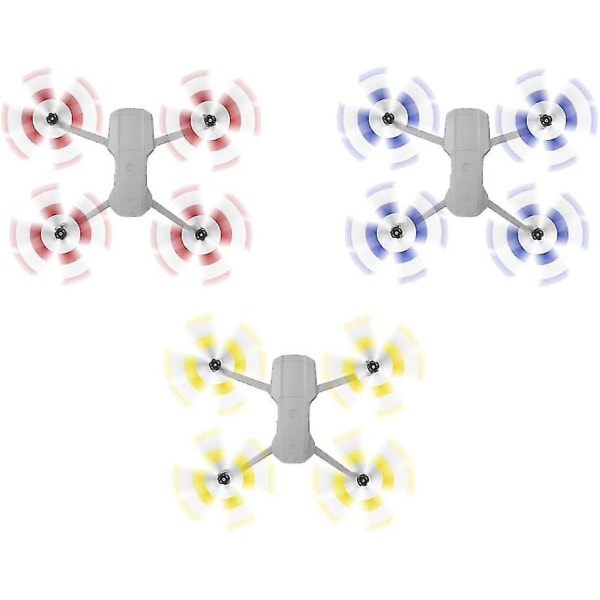 Air 2S Propeller Lav støjpropeller Foldbar 7238F Propeller til DJI Mavic Air 2/Air 2S Drone Tilbehør (Gul Hvid 4stk)