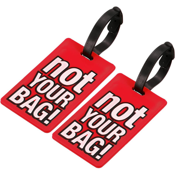 Bagagetagg 2-pack Röd Red