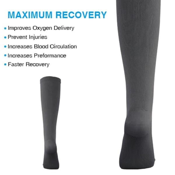 Compression Socks: Increase Circulation, Relieve Pain, Unisex Beige S
