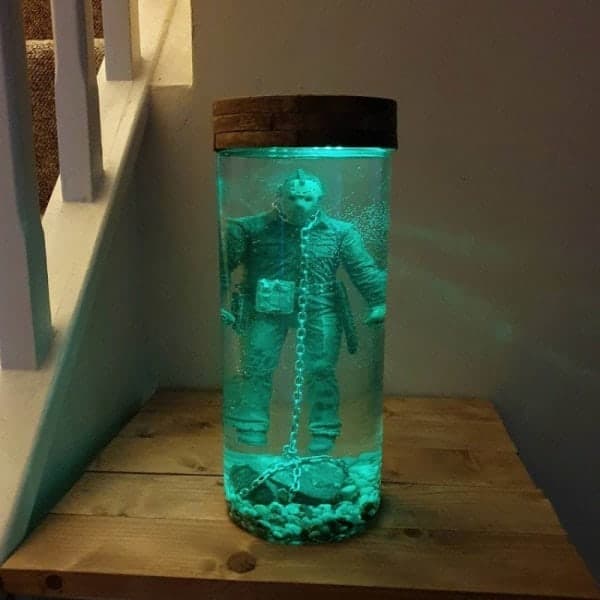 Ny Jason Voorhees -lamppu kodin sisustukseen, vihreä.