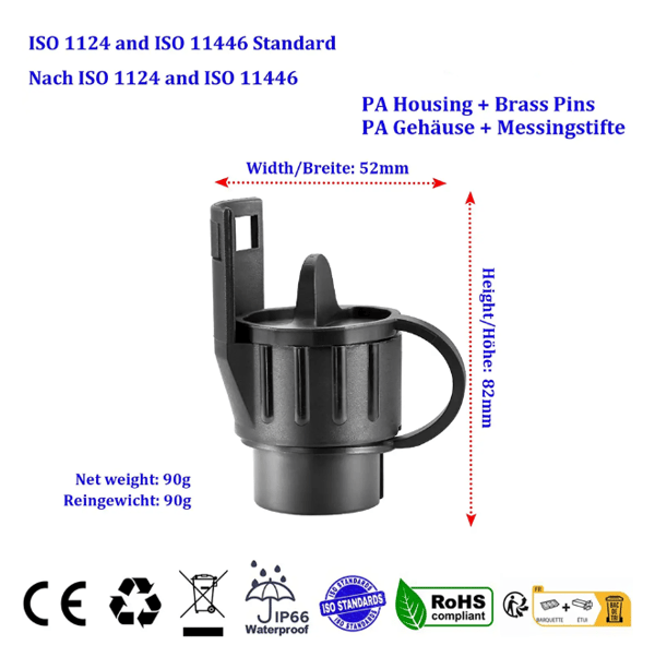 7-polet til 13-polet traileradapter til bil, trailer, cykelholder, 12V 7/13 traileradapter, traileradapter