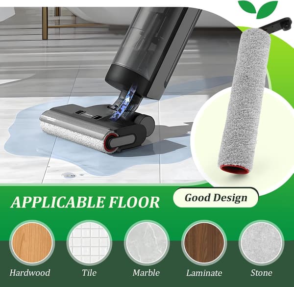 Replacement Brush Roller for Dreame H12 Pro, for Dreame H12 Dual Vacuum Cleaner Accessories, with 2 Roller Brushes (7-piece Tool Kit)