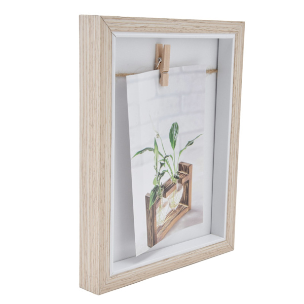 Floating Double-Sided Display Frame, Keepsake Protective Shadow Box for Wall Mounting or Tabletop Display, Simple and Classic Design Ideal for