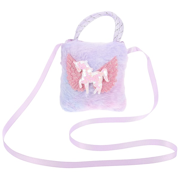 Unicorn Crossbody Bag Little Girl Unicorn Handväska Liten Unicorn axelväska för småbarn13x12,5cm 13x12.5cm