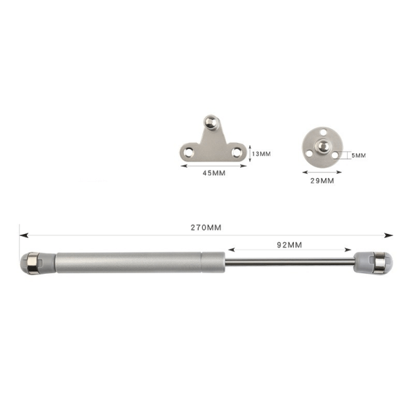 2 stk - 150N Gassdemper, Gassfjærer, Myke Lukkehengsler, Løftesystemer, Loksstøtte, Kjøkkenskaphengsler Hydraulisk Støtte Dør