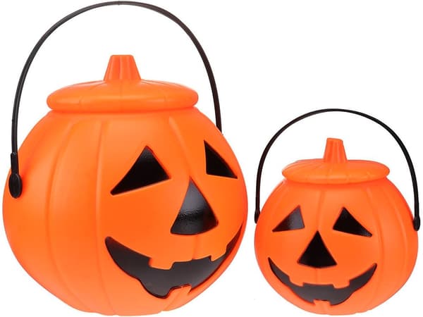 Halloween-spand græskar - Stor slikskål til børn 86