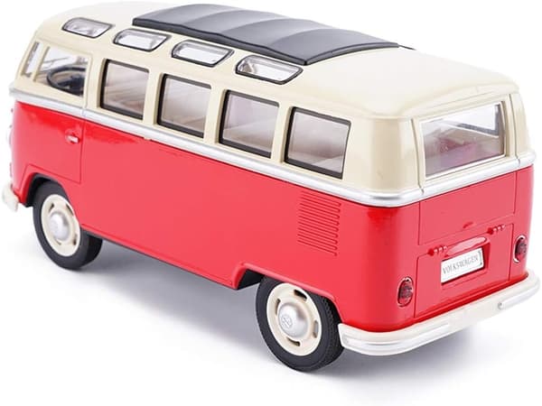 Miniatyr leketøybuss i legering med lys