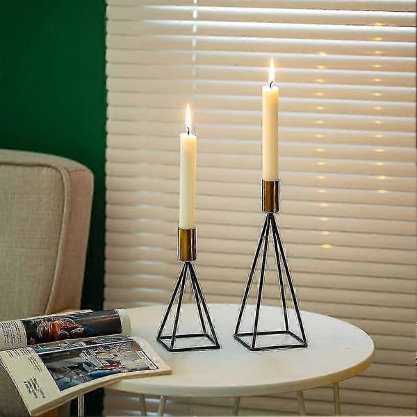 Candlestick Candlestick Candlestick Set Of 2, Decorative Metal Candlesticks