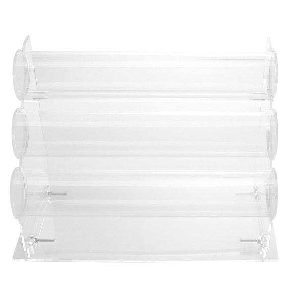 1 Set Kolmikerroksinen Akryylirannekejalusta Pääpanta Näyttöteline Kuminauhapidike Korut Säilytysteline (Läpinäkyvä Väri) läpinäkyvä väri 28x15cm transparent color 28x15cm