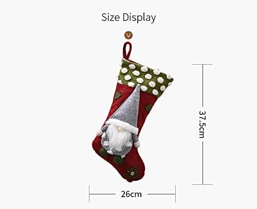 3D Santa Claus Christmas Stocking 18.8 \" Plush Christmas Stocking