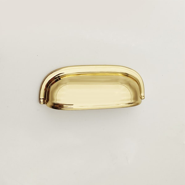 Kopphåndtak trekk 3,4 tommer (64 mm) skuff trekker kjøkkenskap maskinvare eldgammel europeisk stil børstet gull