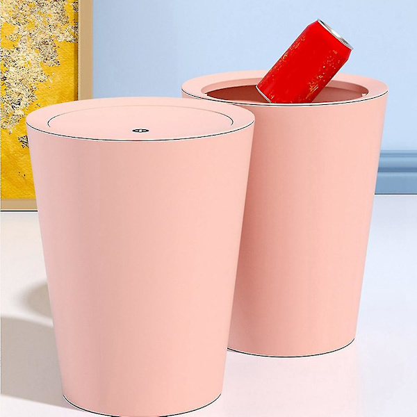 Skaklock Sopbehållare Hushåll Enkel Badrum Stor Vardagsrum (rosa)
