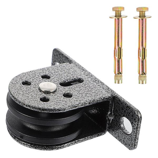 Heavy Duty Pulley Pulldown Pulley System Abration Lager trinser Fitness Pulley Block Tackle Pulley Black 11X6.5X3CM