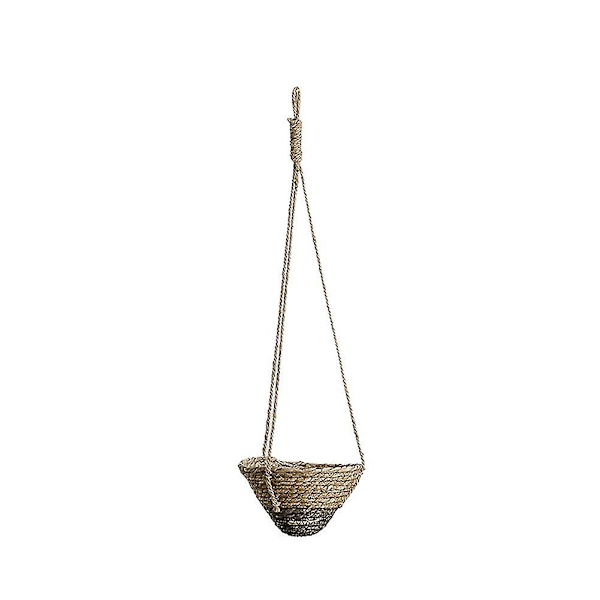 Rattan-kukkatila, käsintehty riippuva kukkakori, pieni