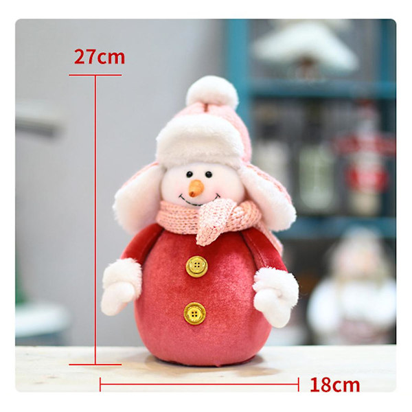 Sød Julemand Snemand Elg Dukke Legetøj Dekoration Hjem Jul Nytår Bord Dekoration Ornament Børnegave