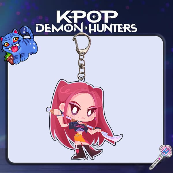 Demon Hunters Avaimenperä Söpö Anime Laukun Riipus