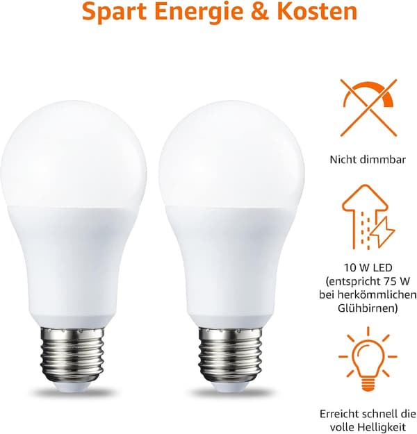 wxsp LED Bulb - Socket - E27 - Soft Daylight - 9W - LED - Energy-saving Warm Interior Lighting