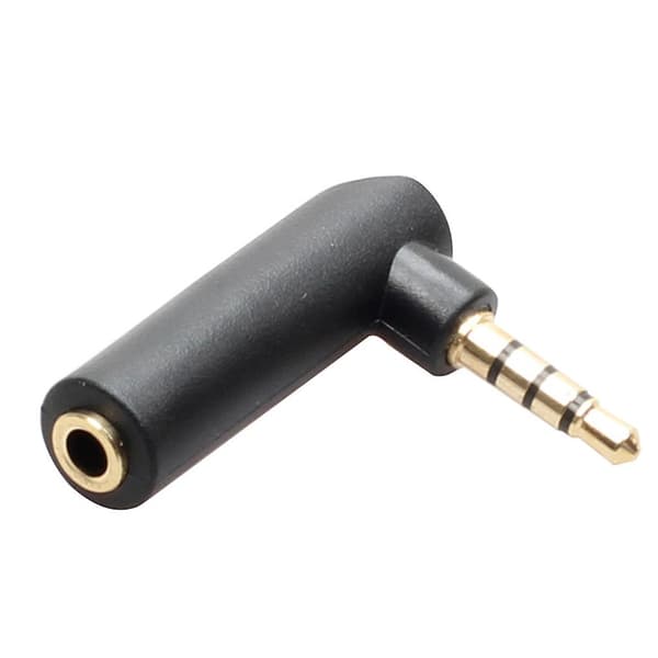 Hovedtelefonadapter til tablets, MP3-afspillere, 3,5 mm vinkel, han til hun