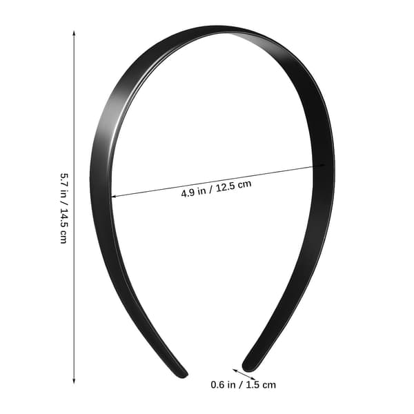 20 stk. sorte hårbøjler i plast til kvinder, robust design hårtilbehør, der holder håret tilbage, enkel og elegant stil til daglig brug