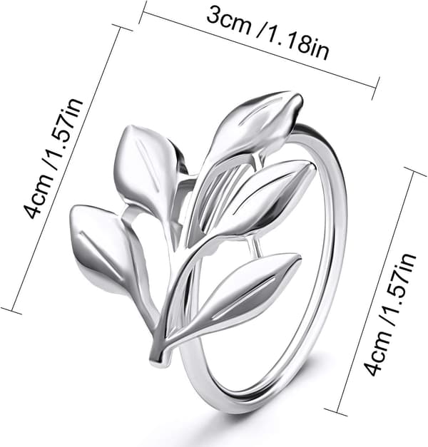 6 stk serviettringer sølv 6 stk silver 6pc